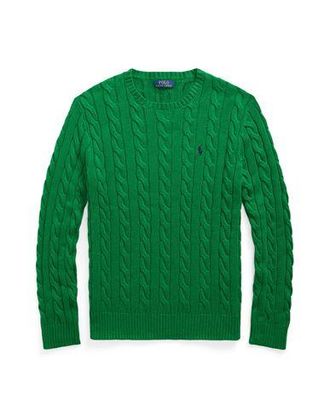 Ralph Lauren CABLE-KNIT COTTON SWEATER