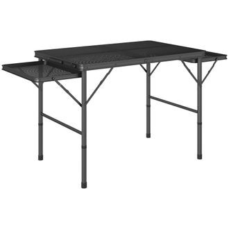 OUTSUNNY 4.5ft Portable Folding Table - Height Adjustable Metal Picnic Table | TJ Hughes