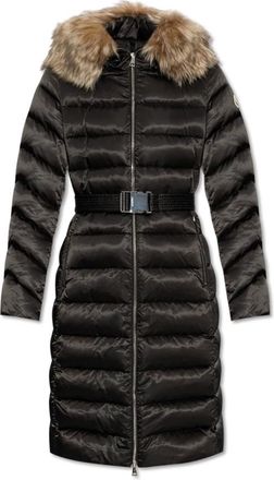 Moncler Dames, Mantels, Zwart, Maat: XS Leer