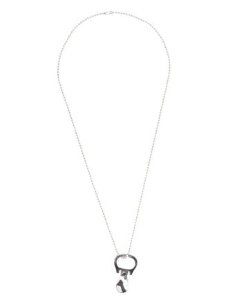 Miharayasuhiro x MIC pull tab necklace - unisex - Metal - One Size - Silver