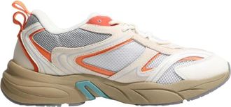 Calvin Klein Retro Tennisschoenen met Su-Mesh Design - Heren - Sneakers - Wit - 40 EU - Su&egrave;de - Schoenen