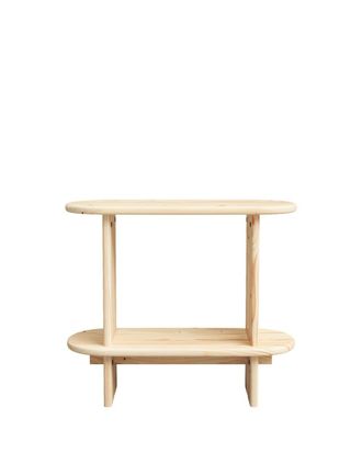 Hannun Mesa auxiliar de madera de abeto en color beige 70 cm