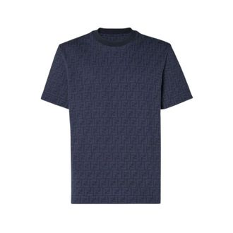 Fendi Heren, Tops, Blauw, Maat: 2XL
