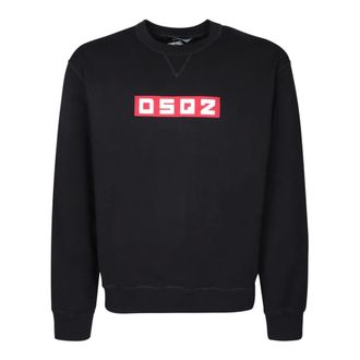 Dsquared2 Sweatshirts, male, Black, Size: XL Black Sweatshirt