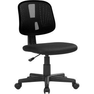 Serena Seattle Sedia operativa senza braccioli, nero/nero