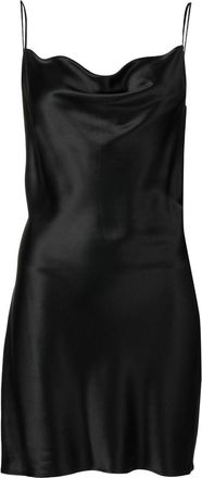 Fleur du Mal cowl-neck slip dress - women - Silk - M - Black