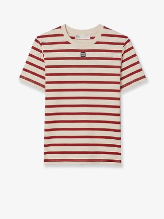 Tory Burch T-shirt in cotone con motivo a righe - TORY BURCH - gender_Woman