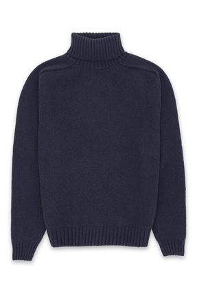 Fortela High Neck Merino Wool Jumper in Navy Blue at Nordstrom, Size Xx-Large Eu