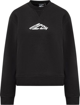 Dsquared2 Black Logo Crew Neck Sweatshirt