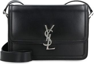 Saint Laurent Solferino Medium Satchel - Dames - Schoudertassen - Zwart - ONE Size - Leer - Tassen