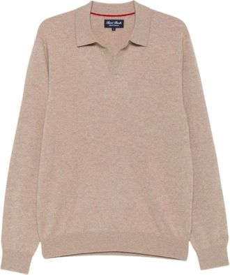 MC2 Saint Barth Covent Cashmere Polo - - Tops - Uomo - Beige - XL