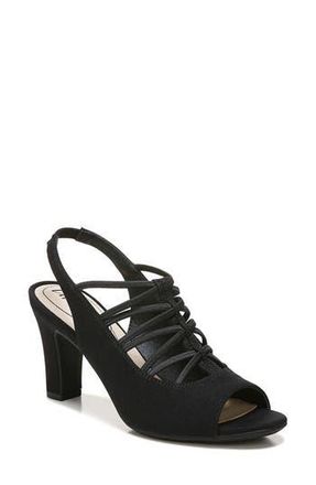 Life Stride Cabaret Slingback Sandal in Black Fabric at Nordstrom Rack, Size 8.5