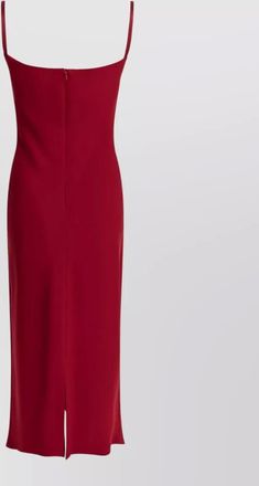 Max Mara midi sheath dress spaghetti straps slit