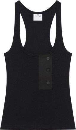Courrèges Oblique 90s tank top - Black