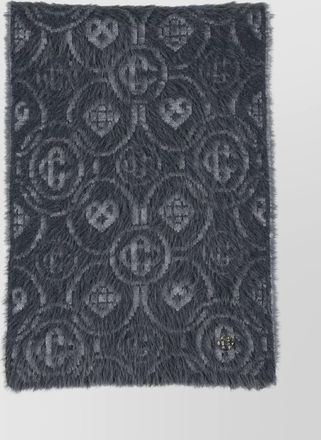 Casablanca fluffy monogram scarf