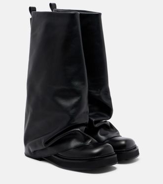 The Attico Botas militares Robin de piel