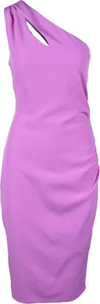 Access Fashion Purple One-Shoulder Recycled Polyester Day Dress