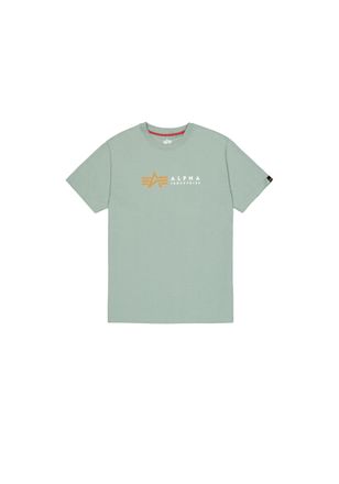 Alpha Industries T-Shirt ALPHA INDUSTRIES Alpha Label T-Shirt, Herren, Gr. 3XL, frost gr&uuml;n, Obermaterial: 100% Baumwolle, Shirts T-Shirt