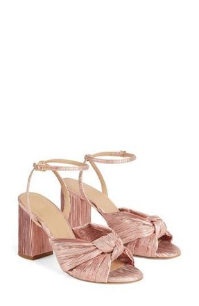 L.k. Bennett Eliana Plissé Sandal in Pink at Nordstrom Rack, Size 8Us / 38Eu