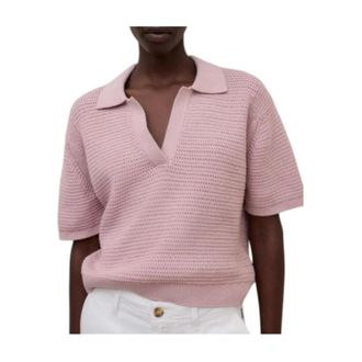 Ecoalf Anna V-hals Trui - Dames - V-hals truien - Roze - S - Truien & Vesten