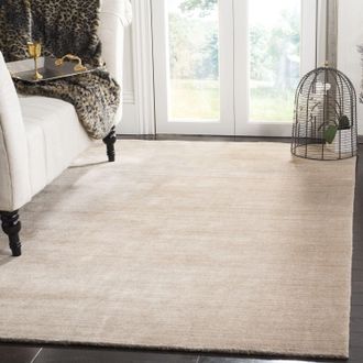 Safavieh Mirage Hand Made Area rug, Beige Solid / Tonal Style Non-Shedding
