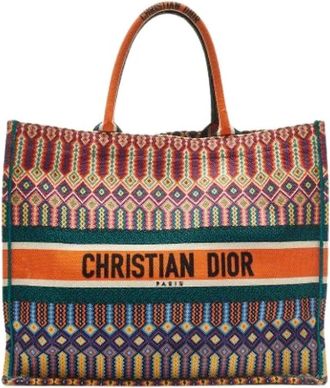 Dior Pre-owned Canvas Tote Bag - Dames - Vintage Shopper - Veelkleurig - ONE Size - Vintage