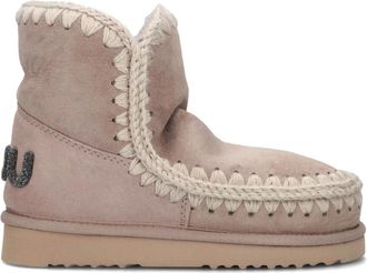 Mou Glitter Logo Eskimo Laarzen Wintermode - Dames - Winterlaarzen - Beige - 38 EU - Su&egrave;de - Schoenen