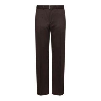 Lardini Broeken, Heren, Bruin, S, Wol, Acgazza Broek