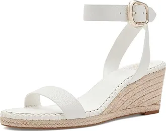 Vince Camuto Fainel Ankle Strap Espadrille Wedge Sandals Womens Wedge Shoes Bianco : 8.5 M
