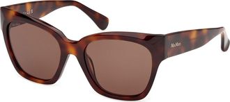 Max Mara MM0204 52E Womens Sunglasses Tortoiseshell Size 54