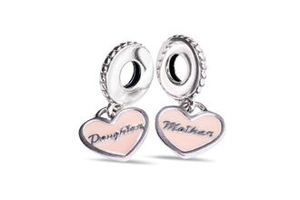 Pandora Mother & Daughter Hearts Pendant Charm