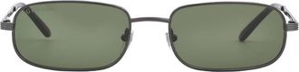 Gucci Green Rectangular Mens Sunglasses GG1457S 003 57