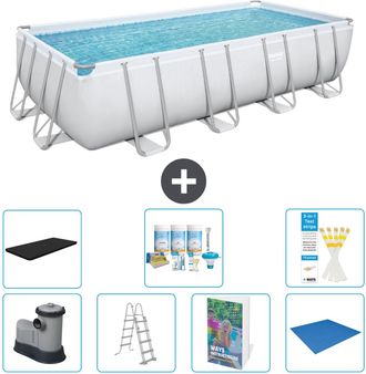 Bestway Piscina Bestway Power Steel Rectangular - 549x274x122 Cm - 8-piezas S599