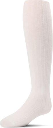 MeMoi Ribbed Non-Binding Infant Tights in White at Nordstrom, Size 12-24M