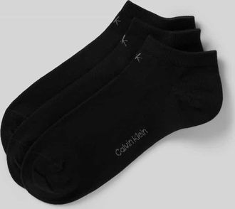 Calvin Klein Sneakersocken mit Label-Detail im 3er-Pack in Black, Größe 35-38