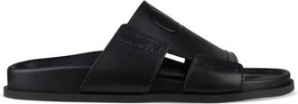 Valentino Garavani VLogo Sandalen - Heren - Sandalen - Zwart - 40 EU - Leer - Schoenen