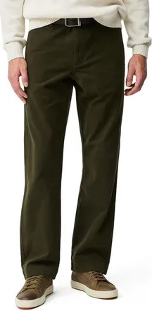Rodd & Gunn Clyde Relaxed Fit Cotton Canvas Pants in Olive at Nordstrom, Size 38R