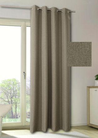 My Home Vorhang »MAILAND« Ösen 1 Stk. tlg. blickdicht, verschiedene Farben, 140 x 235, Sicht- und Lichtschutz