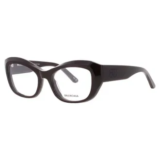 Balenciaga Ladies Red Shield Eyeglass Frames Bb0398O