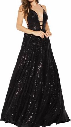 Jovani Sequin Ballgown In Black