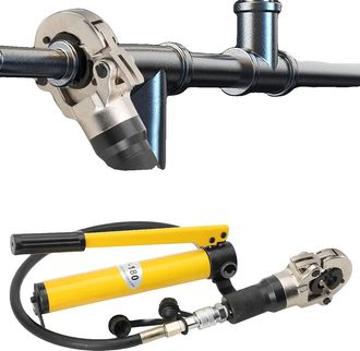 OEM Herramienta De Crimpado Hidr&aacute;ulica, Di&aacute;metro En V De 12 A 28 Mm, Di&aacute;metro En Th De 16 A 32 Mm, Acero De Alta Resistencia, Incluye Llave, Conexiones Es