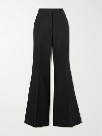 Gabriela Hearst Pantaloni Svasati In Lana Rhein - Nero