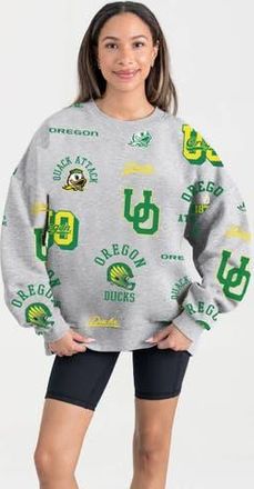 Gameday Couture Womens Gameday Couture Gray Oregon Ducks Always on Repeat Fleece Sweatshirt at Nordstrom, Size X-Large