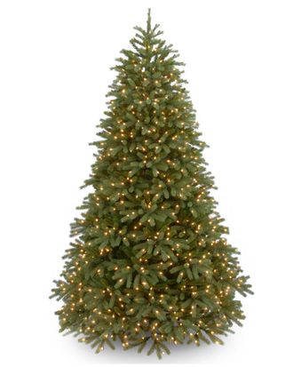 National Tree Company 7.5ft Feel-Real Jersey Fraser Fir Medium Tree with 1000 Clear Lights