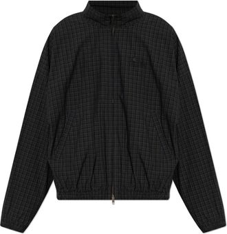 Balenciaga Light Jackets, male, Blue, Size: XL Plaid Pattern Jacket