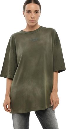 Diesel Green Logo Crew Neck T-Shirt