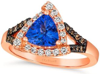 Le Vian Ladies Blueberry Tanzanite Rings set in 14K Strawberry Gold