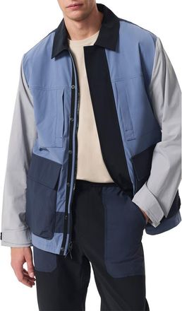 Rag & Bone Pace Colorblock Chore Jacket in Grey Multi at Nordstrom, Size Xx-Large