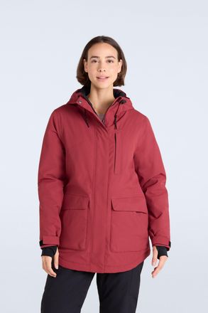 Mountain Warehouse Tignes Womens Snow Jacket Breathable Waterproof Winter Coat Red