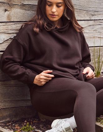 Live Unlimited London Womens Chocolate Legging - Brown - Size: 18